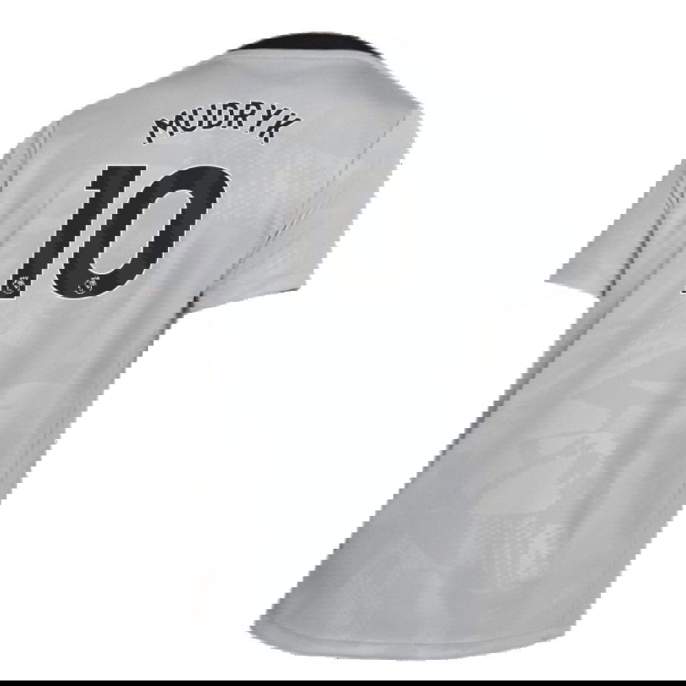 2024-2025 Chelsea Third Academy Pre-Match Shirt (Grey) - Kids (Mudryk 10)