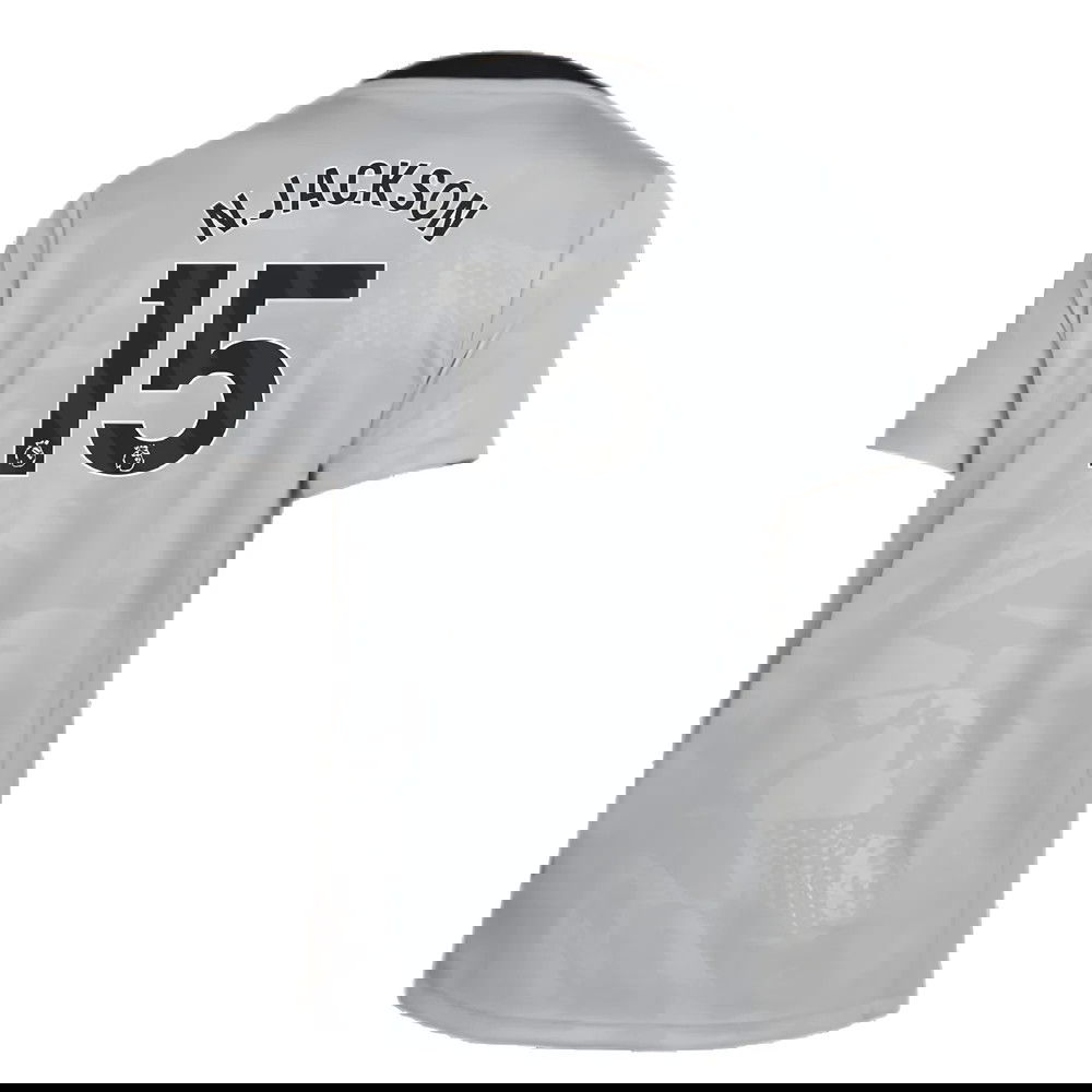 2024-2025 Chelsea Third Academy Pre-Match Shirt (Grey) - Kids (N.Jackson 15)