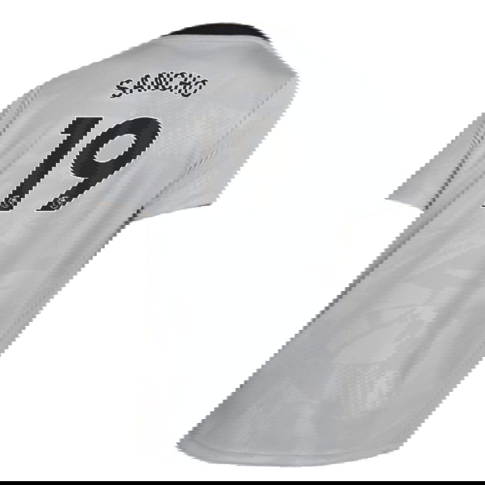 2024-2025 Chelsea Third Academy Pre-Match Shirt (Grey) - Kids (Sancho 19)