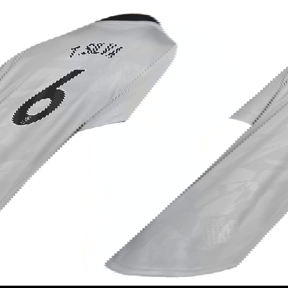 2024-2025 Chelsea Third Academy Pre-Match Shirt (Grey) - Kids (T.Silva 6)