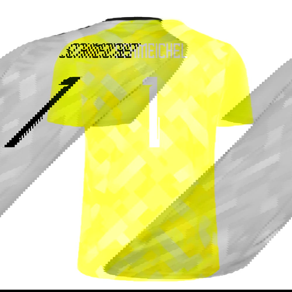 2024-2025 Denmark Home Goalkeeper Shirt (Yellow) (Schmeichel 1)