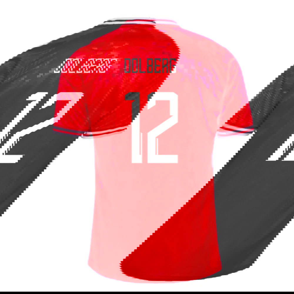 2024-2025 Denmark Home Shirt (Dolberg 12)