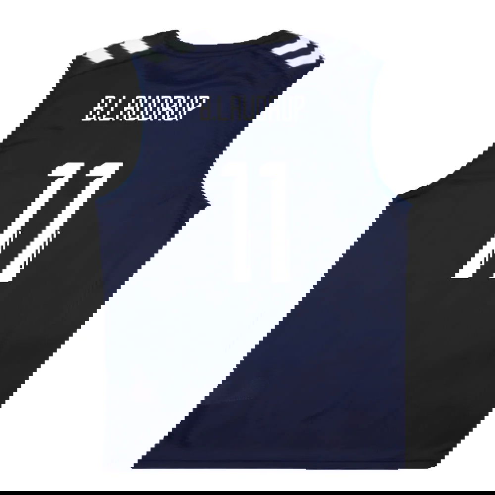 2024-2025 Denmark Sleeveless Training Jersey (Marine) (B.Laudrup 11)