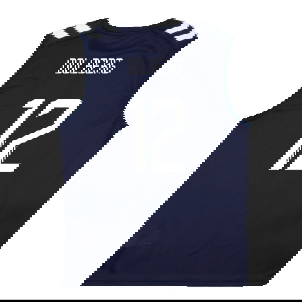 2024-2025 Denmark Sleeveless Training Jersey (Marine) (Dolberg 12)