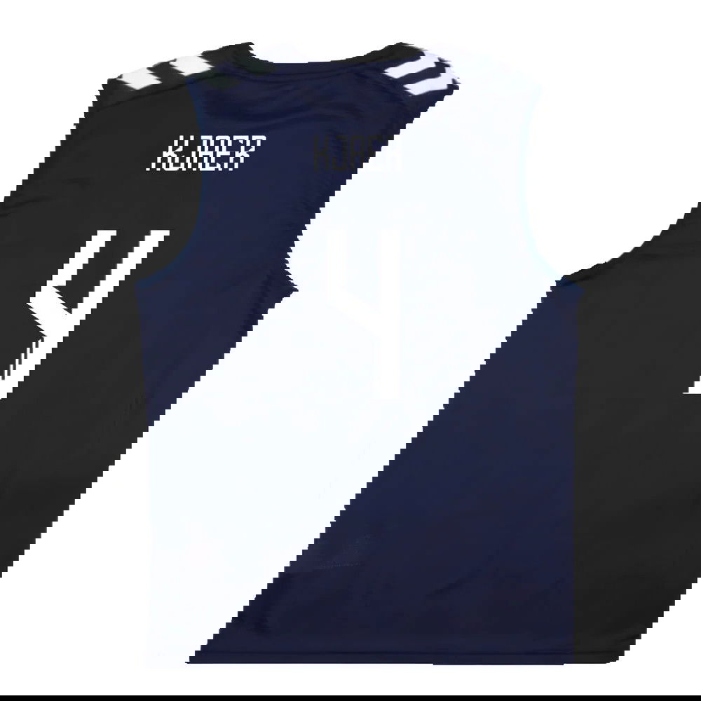 2024-2025 Denmark Sleeveless Training Jersey (Marine) (Kjaer 4)