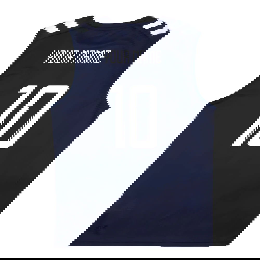 2024-2025 Denmark Sleeveless Training Jersey (Marine) (Your Name)