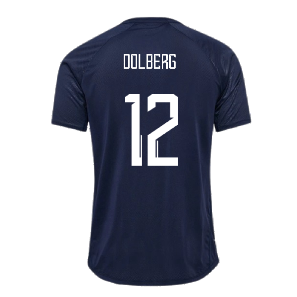 2024-2025 Denmark Training Jersey (Marine) (Dolberg 12)
