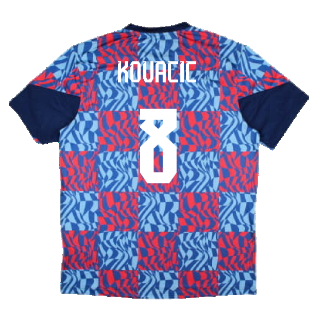 2024-2025 Dinamo Zagreb Matchday Tee (Blue) (Kovacic 8)