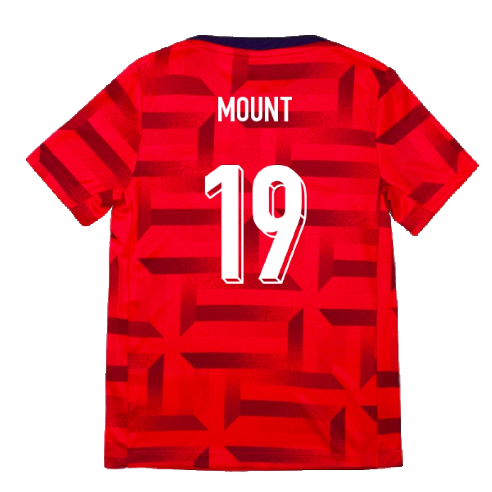 2024-2025 England Academy Pro Pre-Match Top (Siren Red) - Kids (Mount 19)