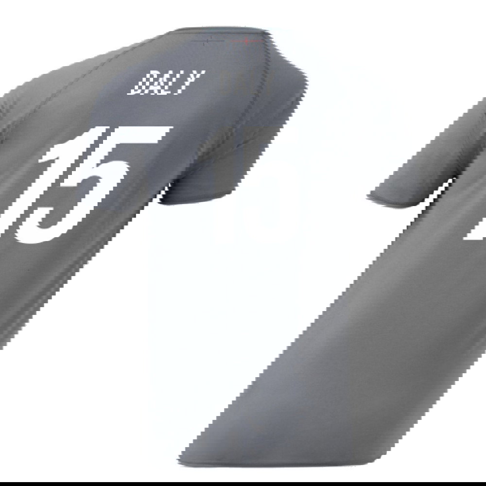 2024-2025 England Rugby Relaxed O2 Training Jersey (Grey) (Daly 15)