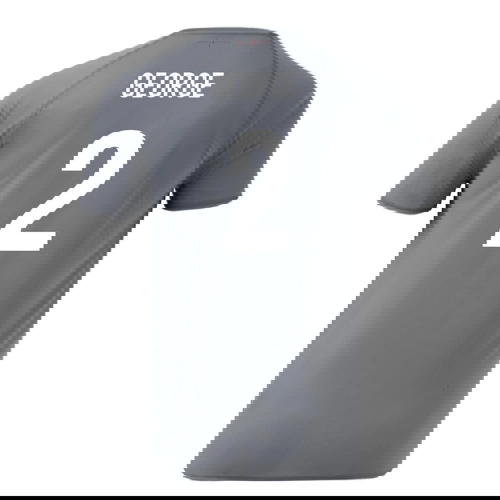 2024-2025 England Rugby Relaxed O2 Training Jersey (Grey) (George 2)