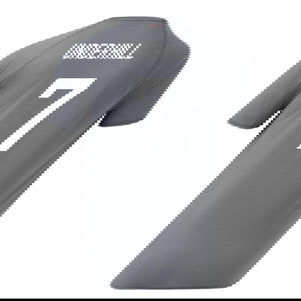 2024-2025 England Rugby Relaxed O2 Training Jersey (Grey) (Underhill 7)