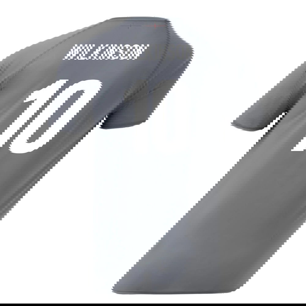 2024-2025 England Rugby Relaxed O2 Training Jersey (Grey) (Wilkinson 10)