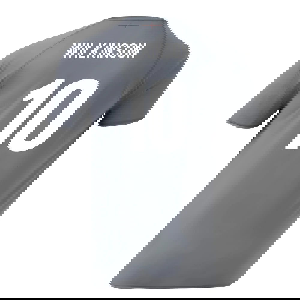 2024-2025 England Rugby Relaxed Training Jersey O2 (Grey) - Kids (Wilkinson 10)