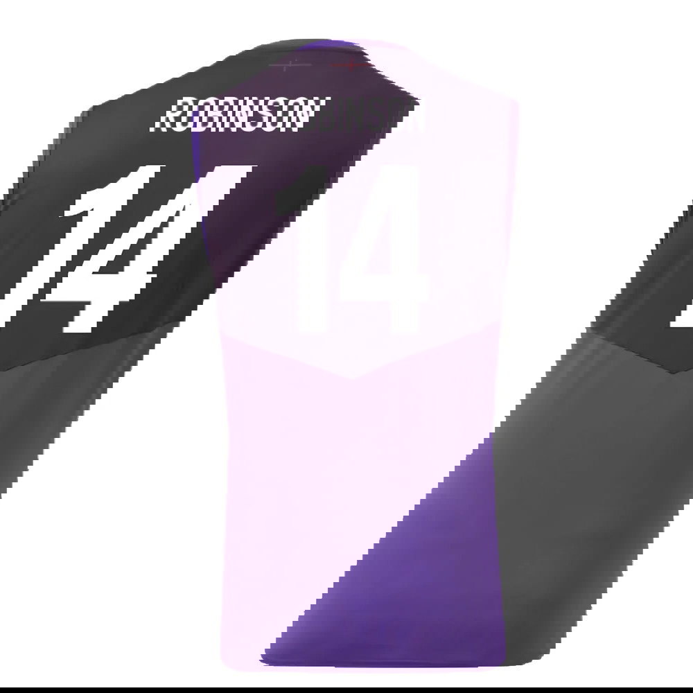 2024-2025 England Rugby Sleeveless Jersey (Violet) - Kids (Robinson 14)