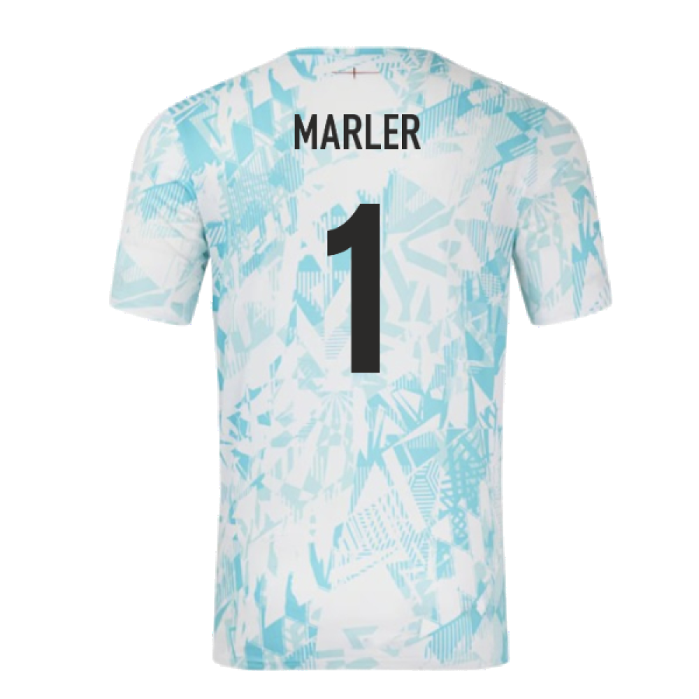 2024-2025 England Rugby Warm Up Jersey (White) (Marler 1)