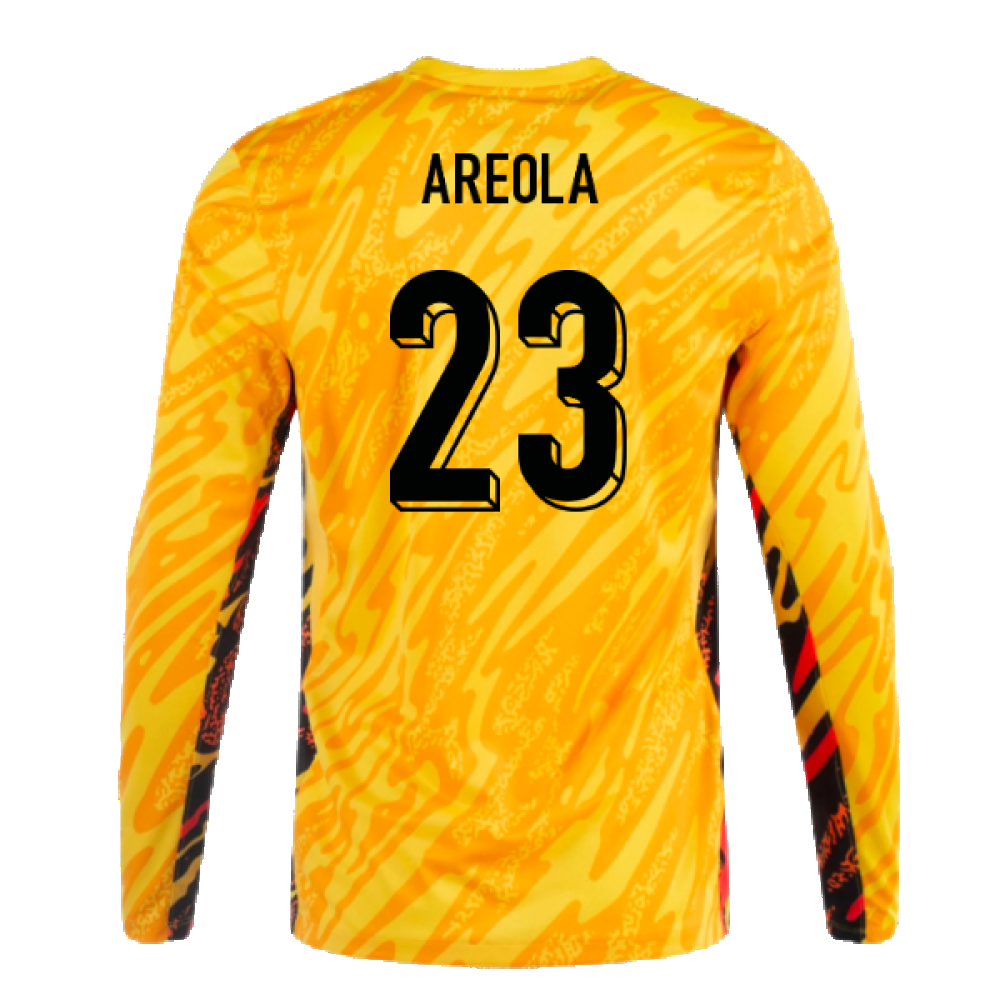 2024-2025 France Home LS Goalkeeper Shirt (Yellow) (Areola 23)