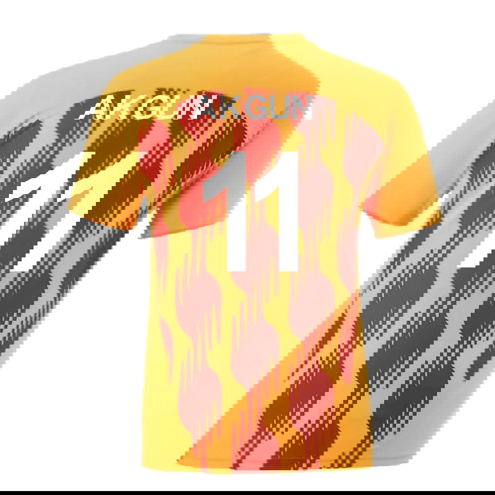 2024-2025 Galatasaray Pre-Match Shirt (Orange) (Akgun 11)