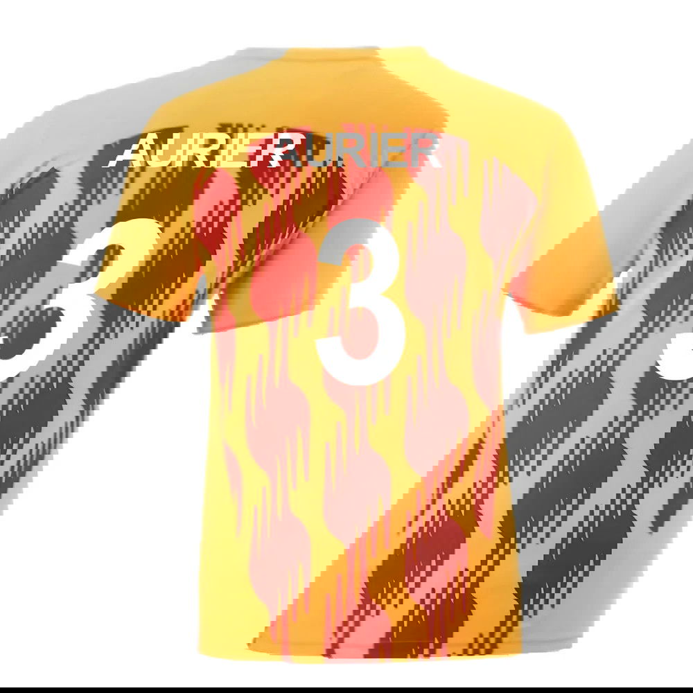 2024-2025 Galatasaray Pre-Match Shirt (Orange) (Aurier 3)