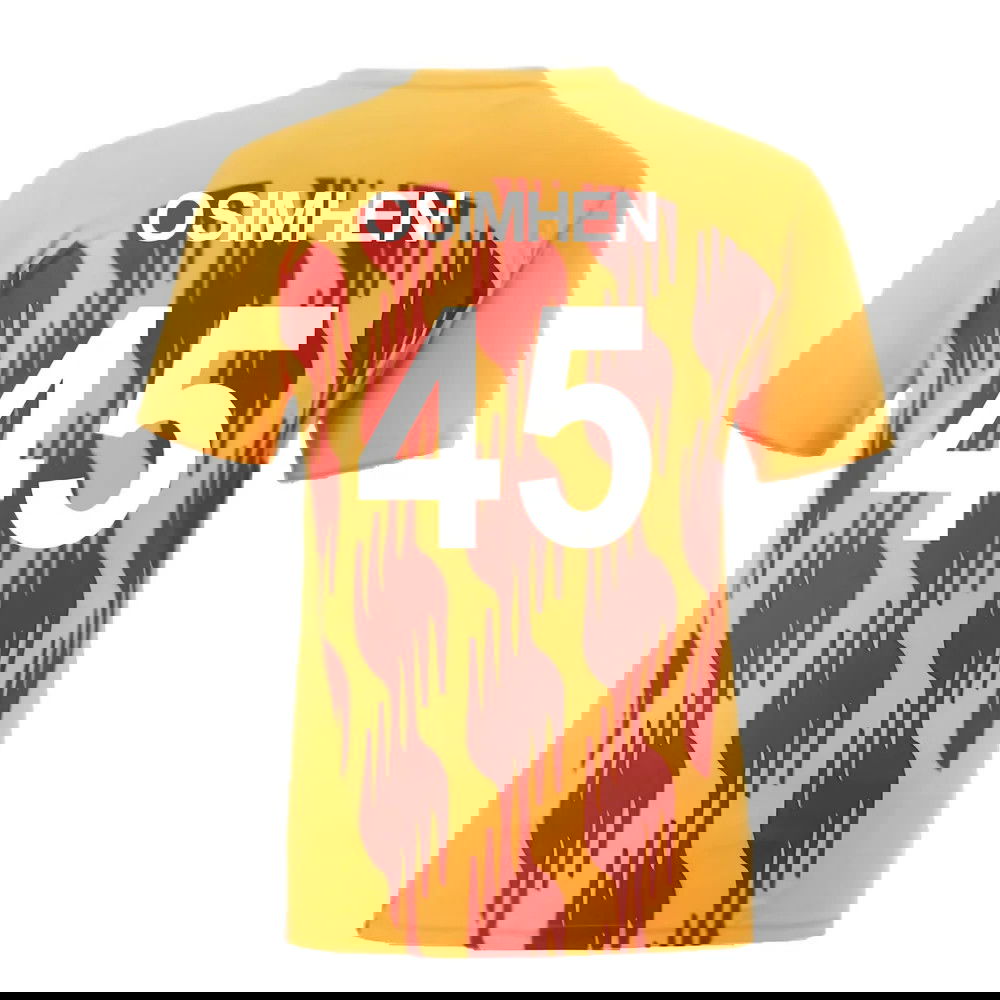 2024-2025 Galatasaray Pre-Match Shirt (Orange) (Osimhen 45)