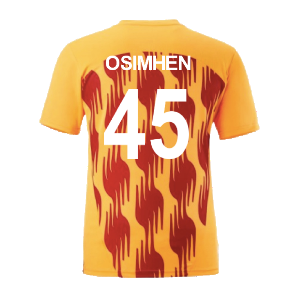 2024-2025 Galatasaray Pre-Match Shirt (Orange) (Osimhen 45)