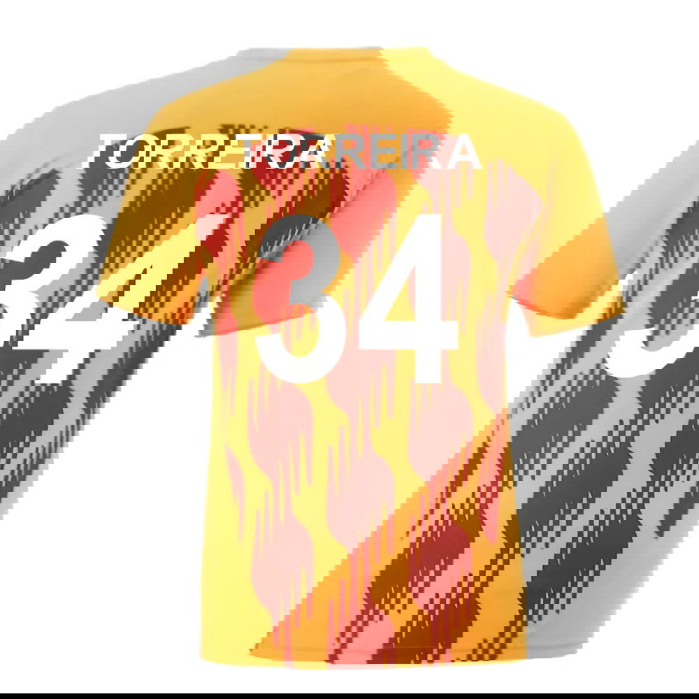 2024-2025 Galatasaray Pre-Match Shirt (Orange) (Torreira 34)
