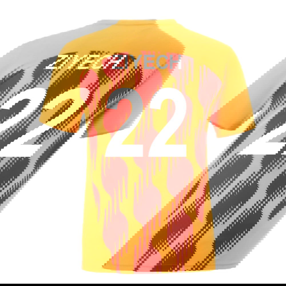 2024-2025 Galatasaray Pre-Match Shirt (Orange) (Ziyech 22)