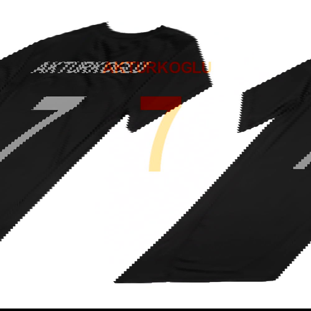 2024-2025 Galatasaray Training Jersey (Black) (Akturkoglu 7)