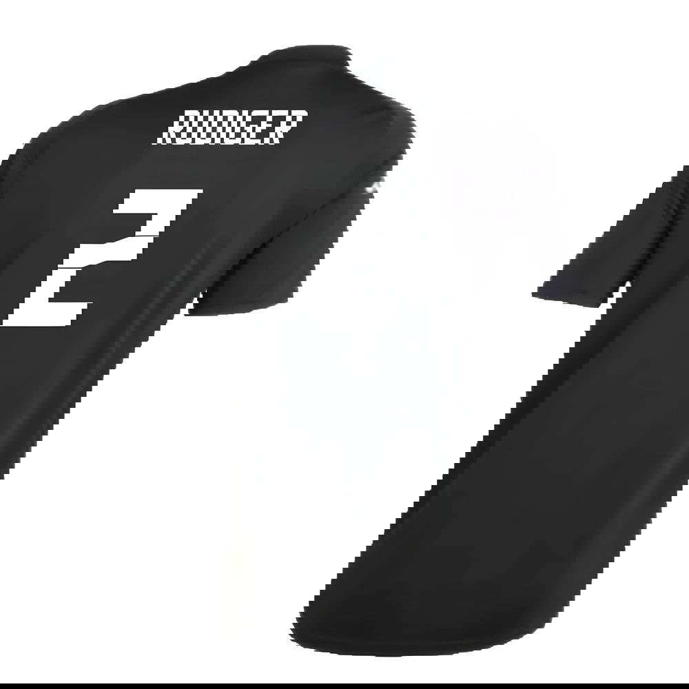 2024-2025 Germany Pre-Match Shirt (Black) (Rudiger 2)