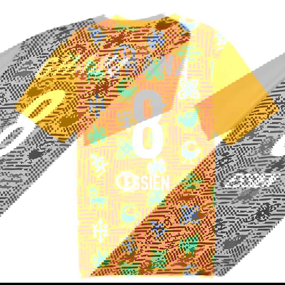 2024-2025 Ghana Pre-Match SS Jersey (Yellow) (Essien 8)