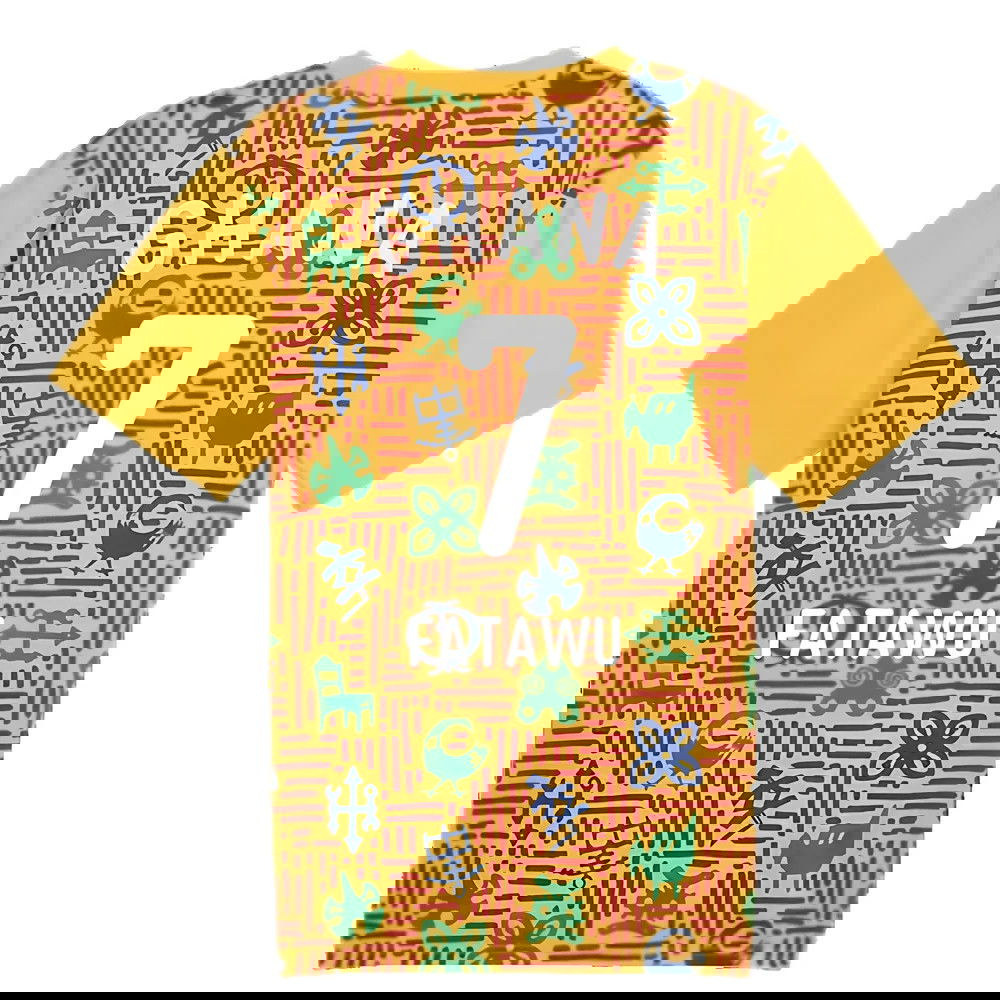 2024-2025 Ghana Pre-Match SS Jersey (Yellow) (Fatawu 7)