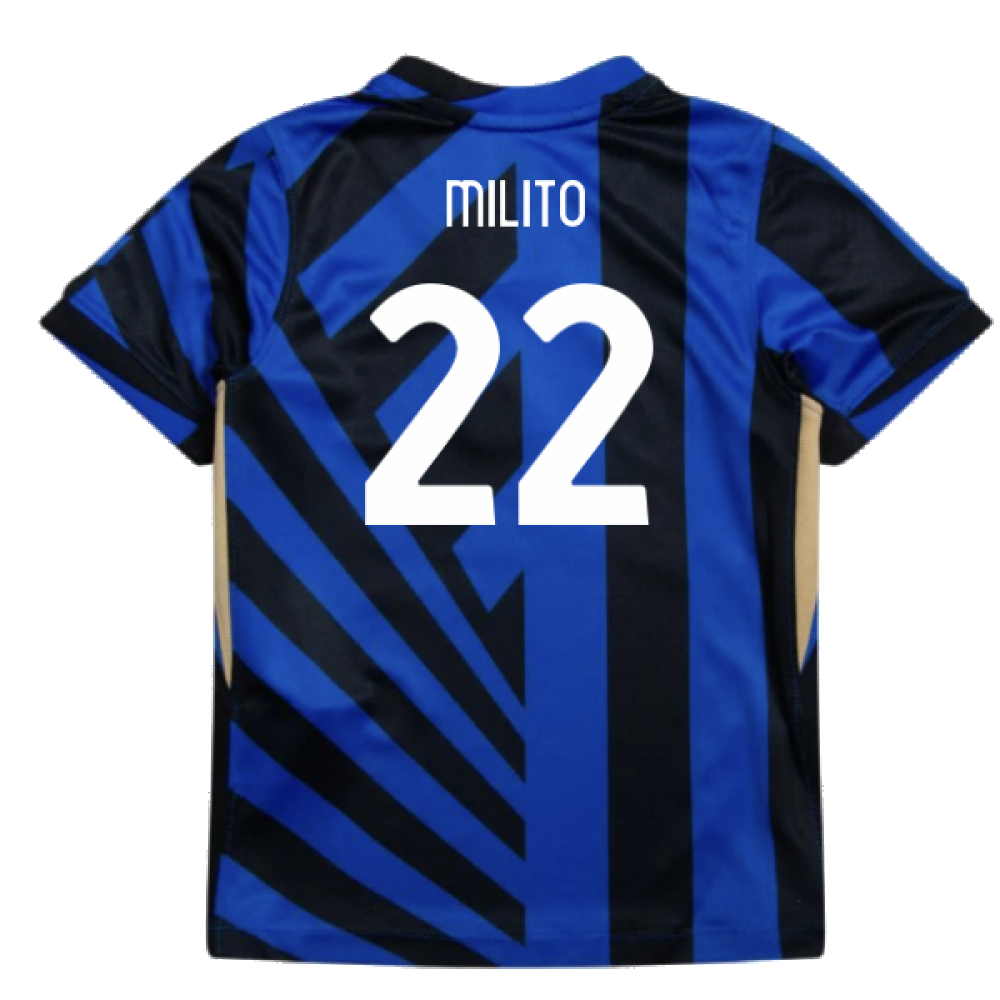 2024-2025 Inter Milan Home Mini Kit (Milito 22)