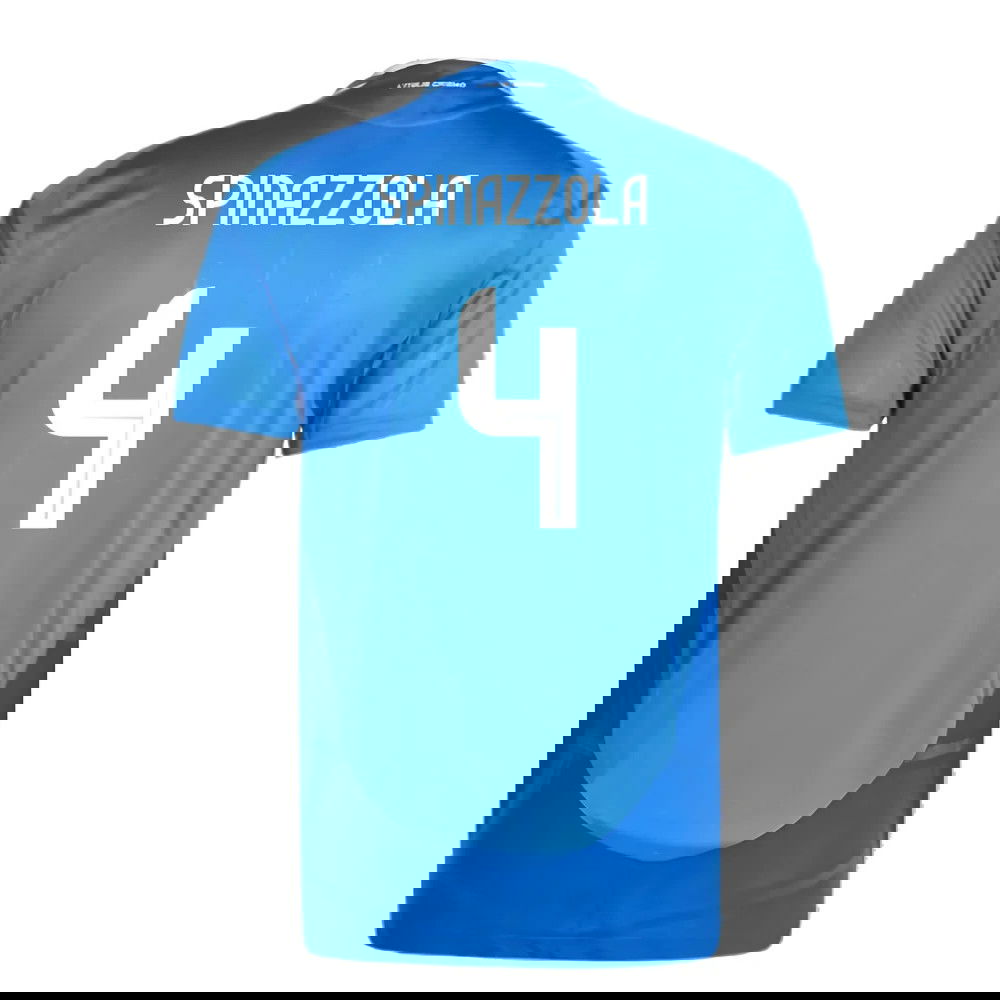 2024-2025 Italy Authentic Home Shirt (SPINAZZOLA 4)