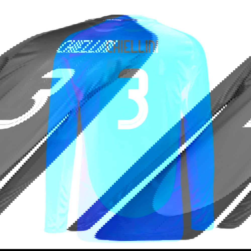 2024-2025 Italy Authentic Long Sleeve Home Shirt (CHIELLINI 3)