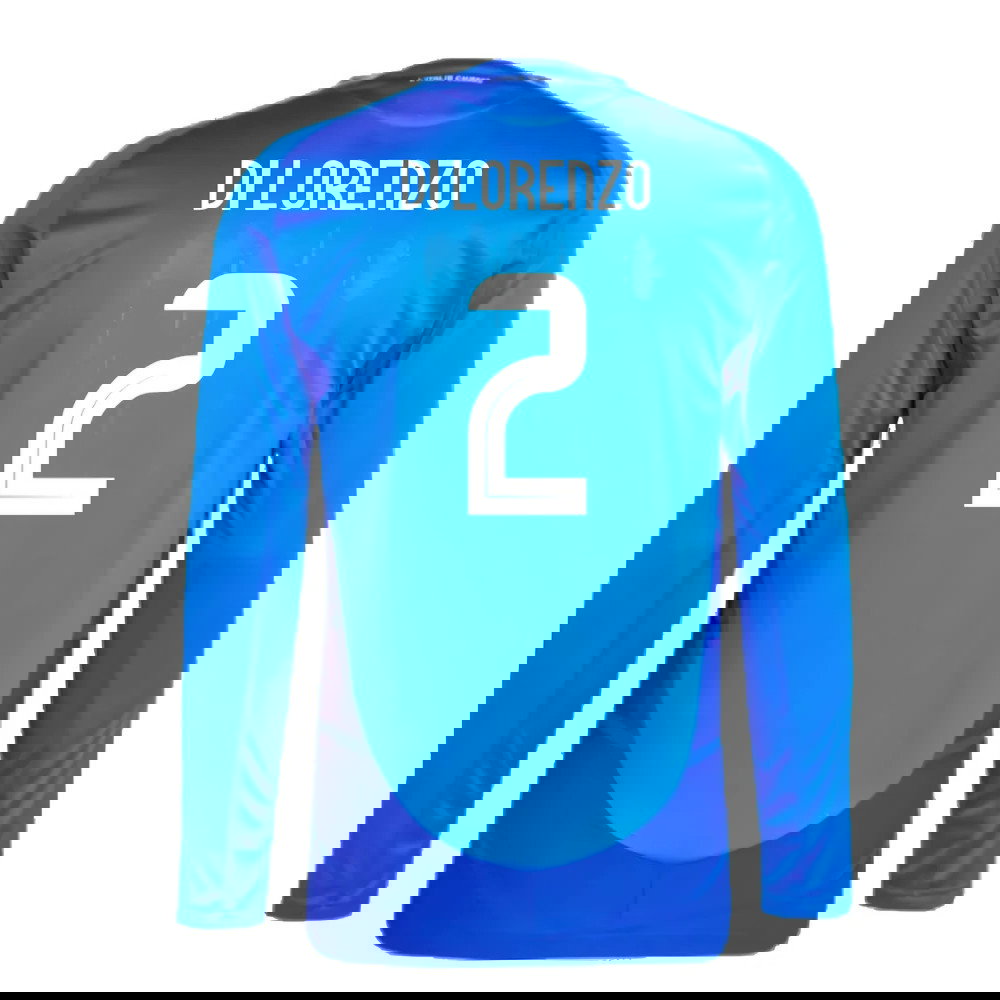 2024-2025 Italy Authentic Long Sleeve Home Shirt (DI LORENZO 2)