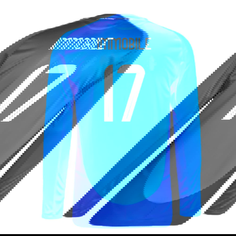 2024-2025 Italy Authentic Long Sleeve Home Shirt (IMMOBILE 17)