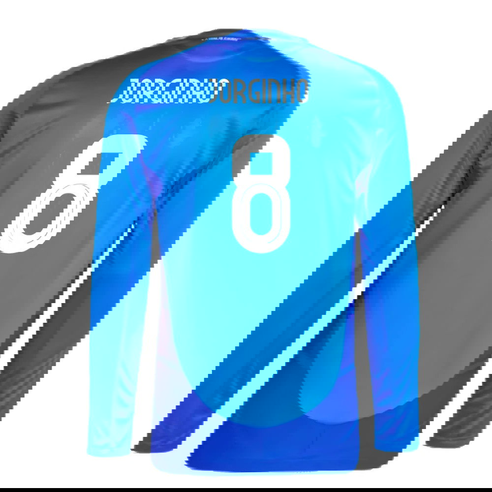 2024-2025 Italy Authentic Long Sleeve Home Shirt (JORGINHO 8)