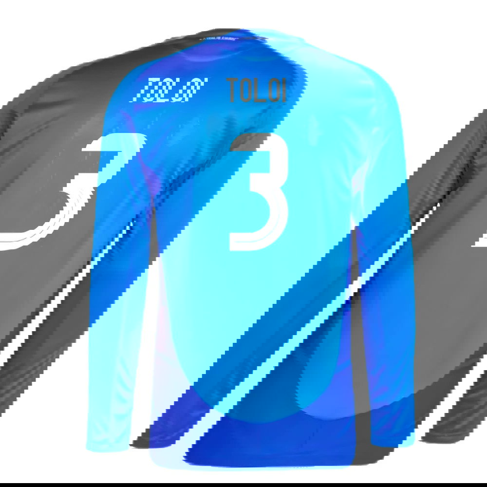 2024-2025 Italy Authentic Long Sleeve Home Shirt (TOLOI 3)