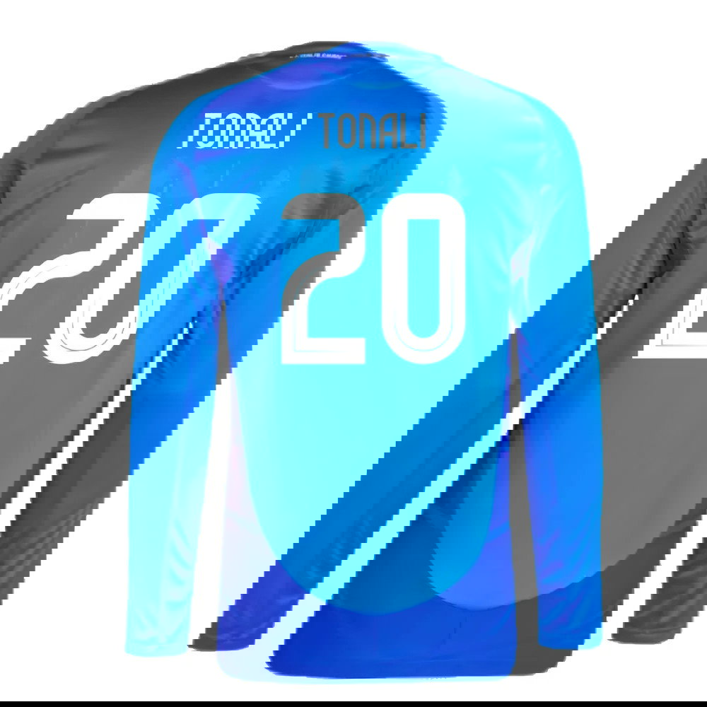 2024-2025 Italy Authentic Long Sleeve Home Shirt (TONALI 20)