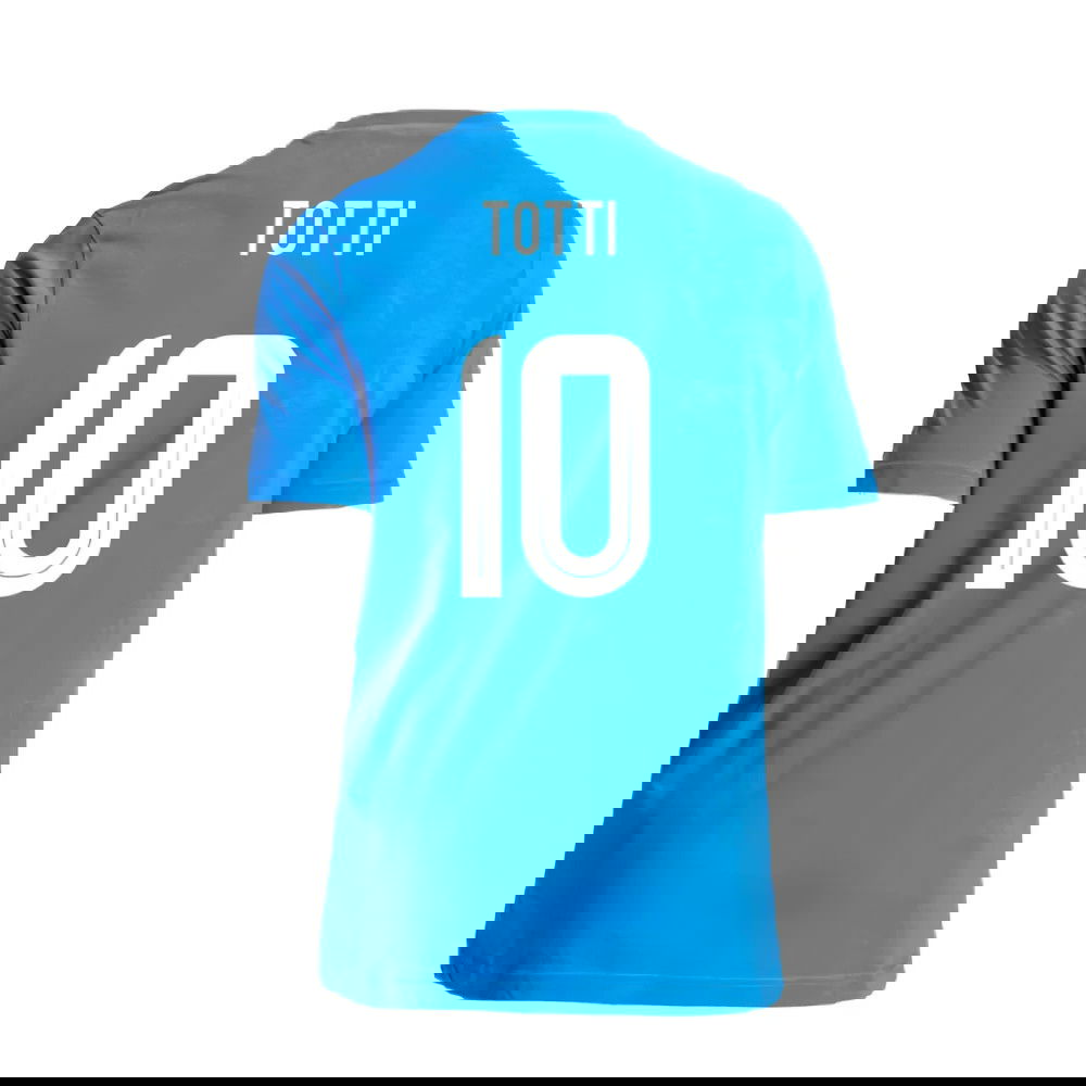 2024-2025 Italy DNA Graphic Tee (Blue) (TOTTI 10)