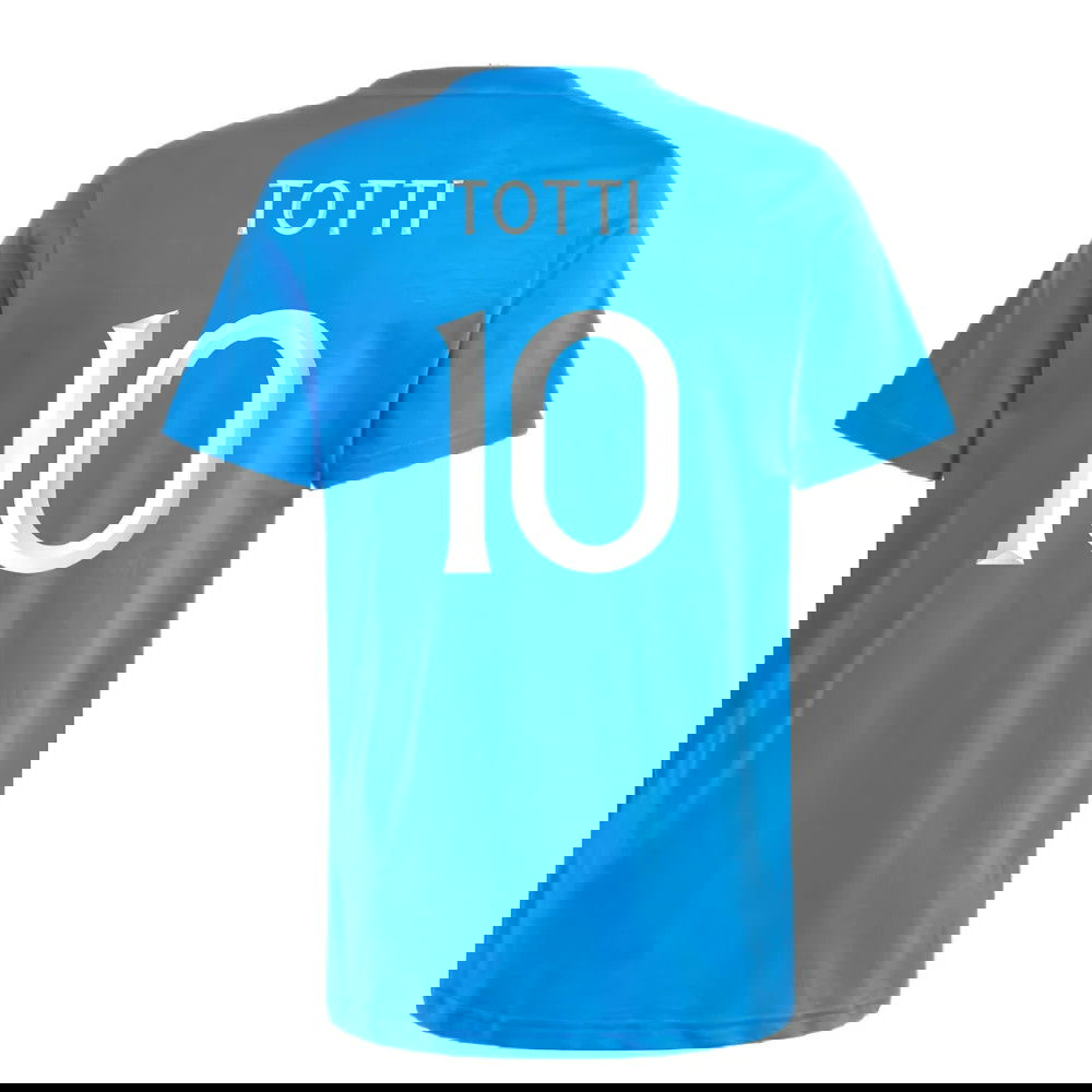 2024-2025 Italy DNA Tee (Blue) - Kids (TOTTI 10)