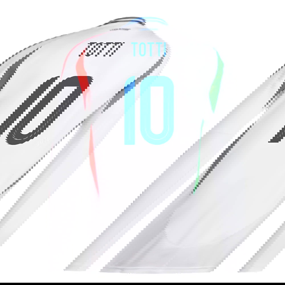 2024-2025 Italy Long Sleeve Away Shirt (TOTTI 10)