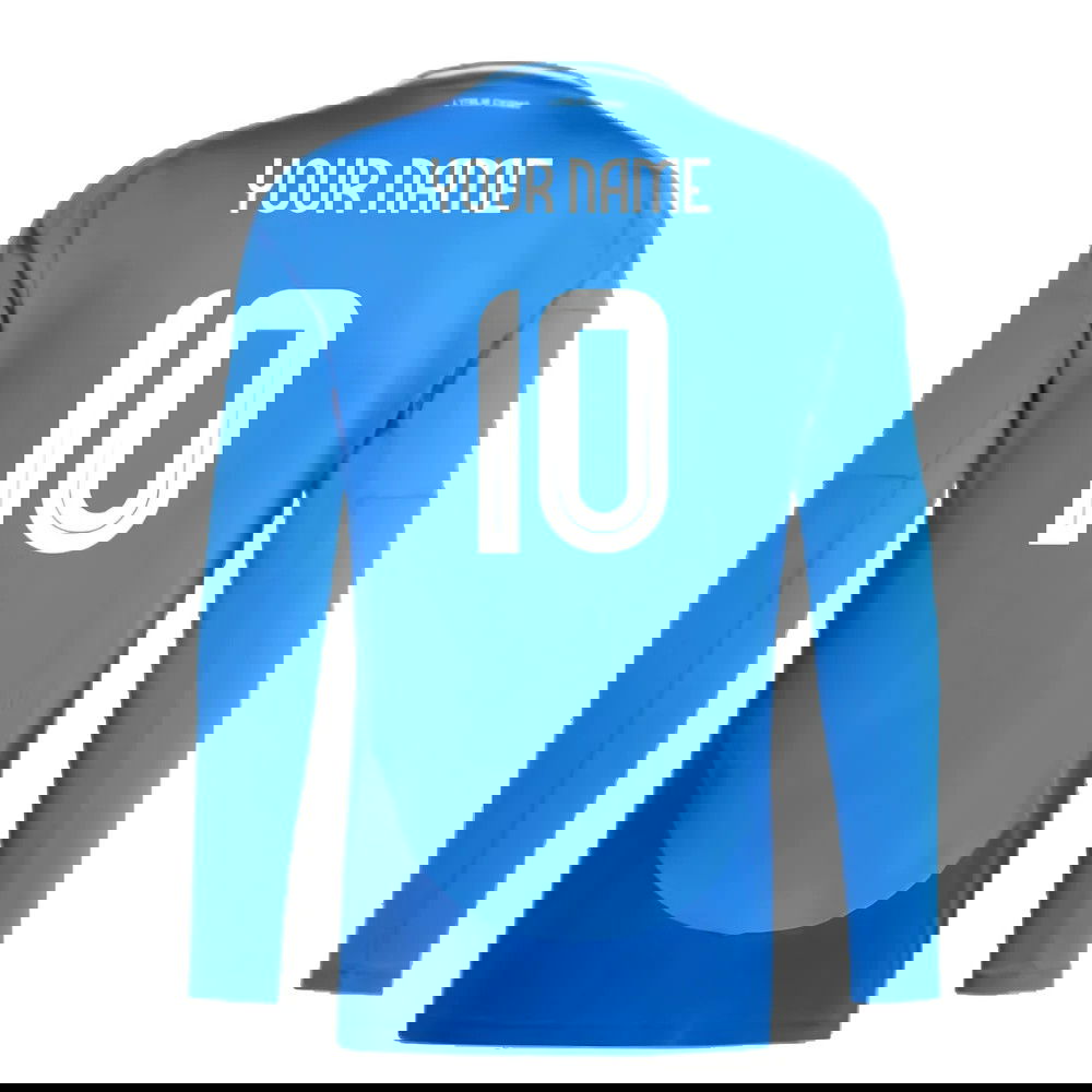 2024-2025 Italy Long Sleeve Home Shirt (Your Name)