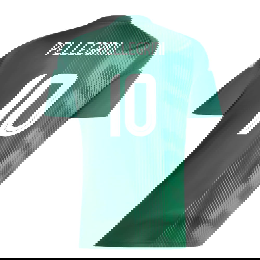 2024-2025 Italy Pre-Match Shirt (Green) (PELLEGRINI 10)