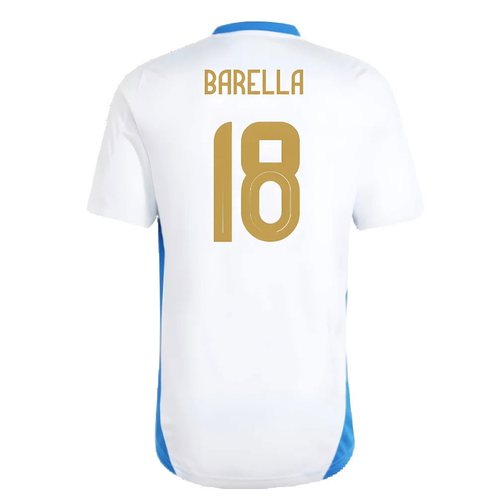 2024-2025 Italy Training Tee (White) (BARELLA 18)
