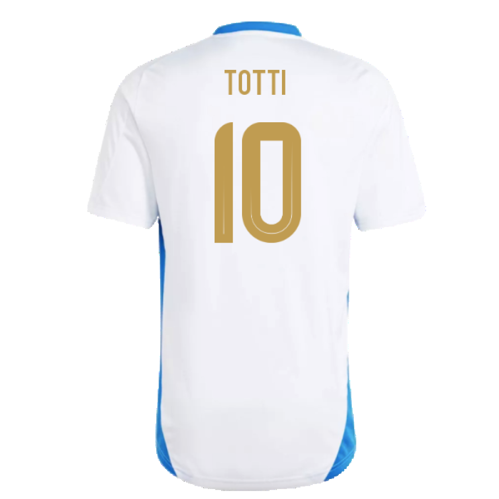 2024-2025 Italy Training Tee (White) (TOTTI 10)