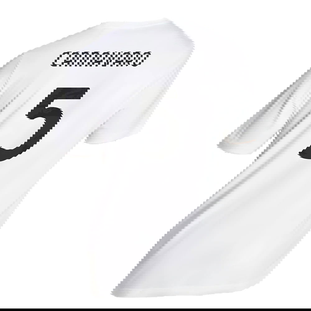 2024-2025 Juventus DNA Graphic Tee (White) (Cannavaro 5)