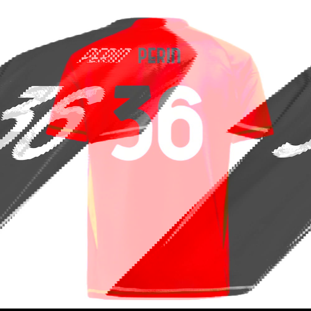 2024-2025 Juventus Home Goalkeeper Shirt (Red) - Kids (Perin 36)