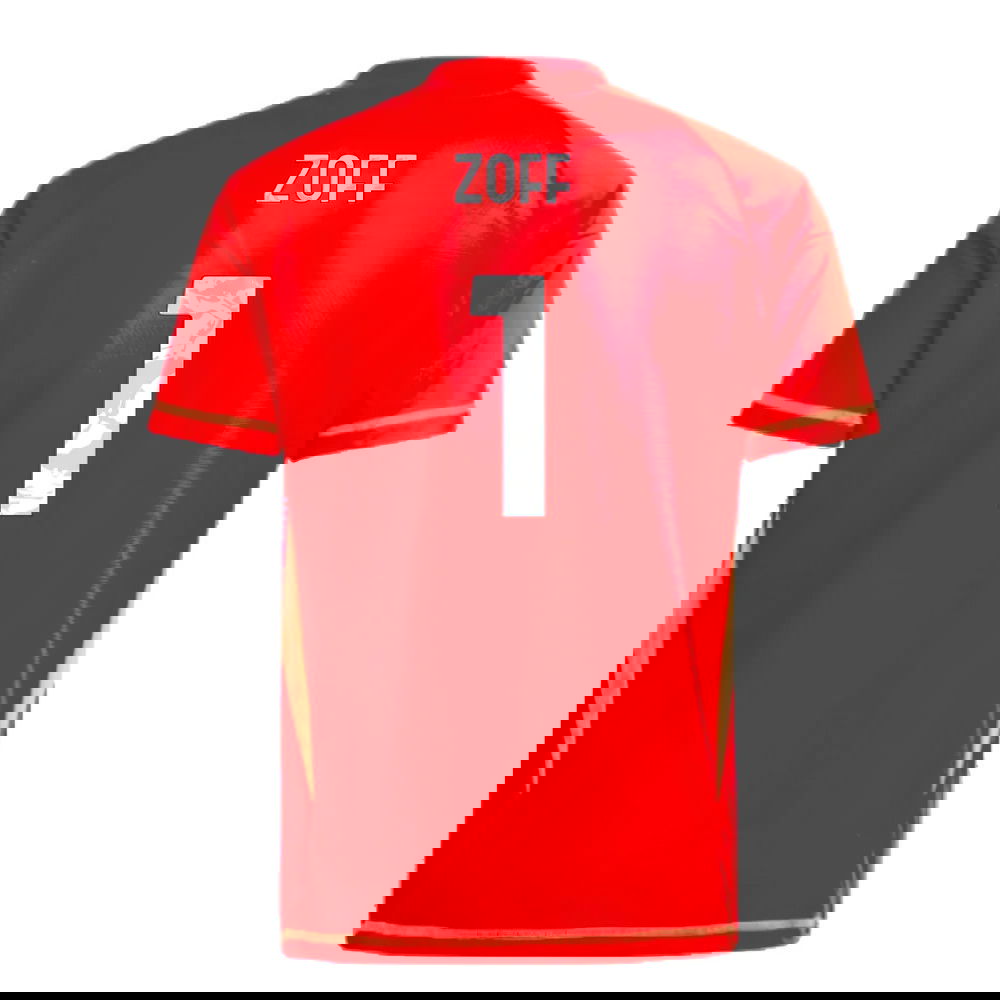 2024-2025 Juventus Home Goalkeeper Shirt (Red) - Kids (Zoff 1)