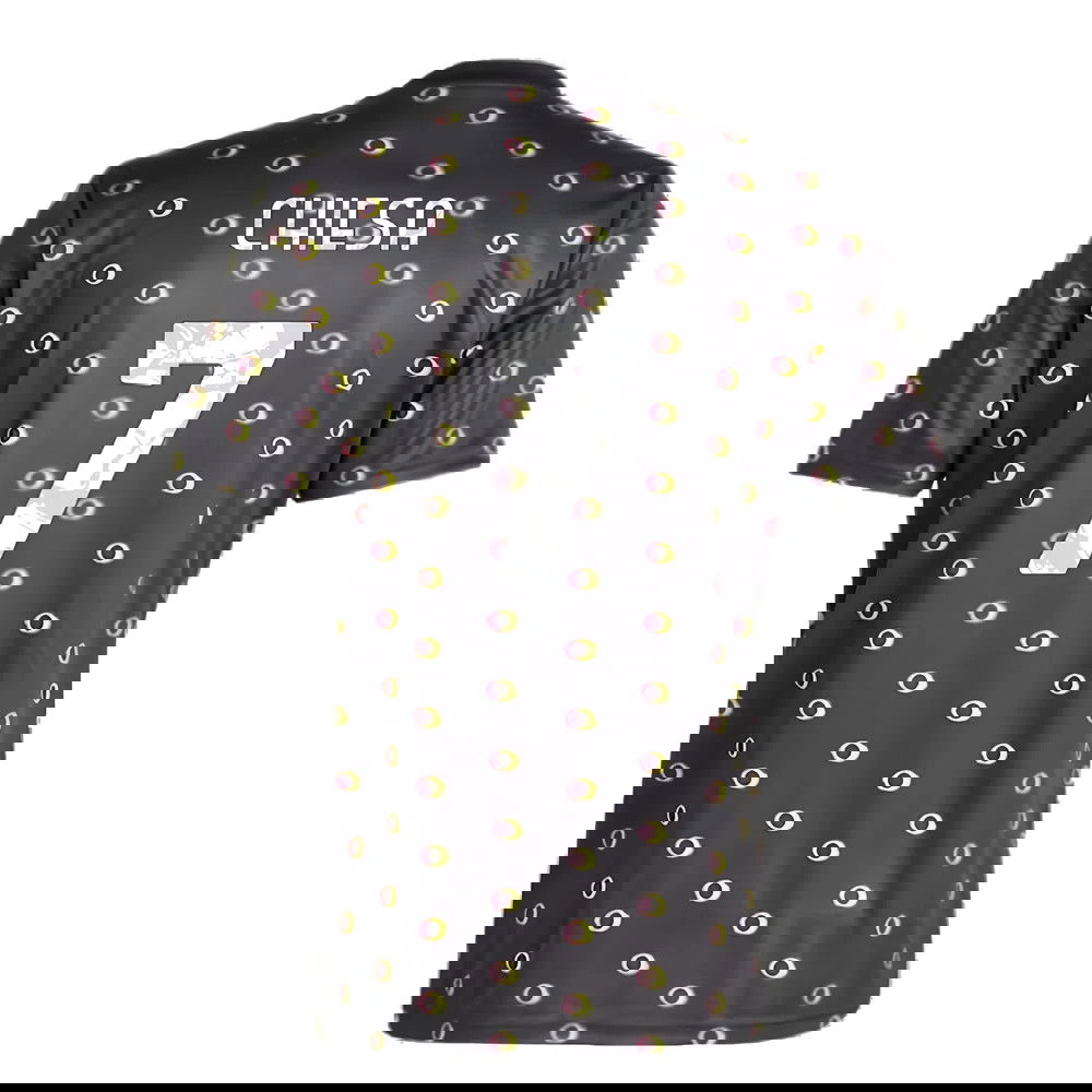 2024-2025 Juventus Pre-Match Shirt (Black) (Chiesa 7)